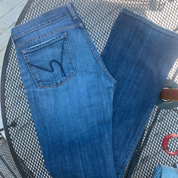 CITIZENS OF HUMANITY KELLY LOW RISE BOOT CUT. MID WASH 32 - 34 L ) JEANS - Picture 2 of 12